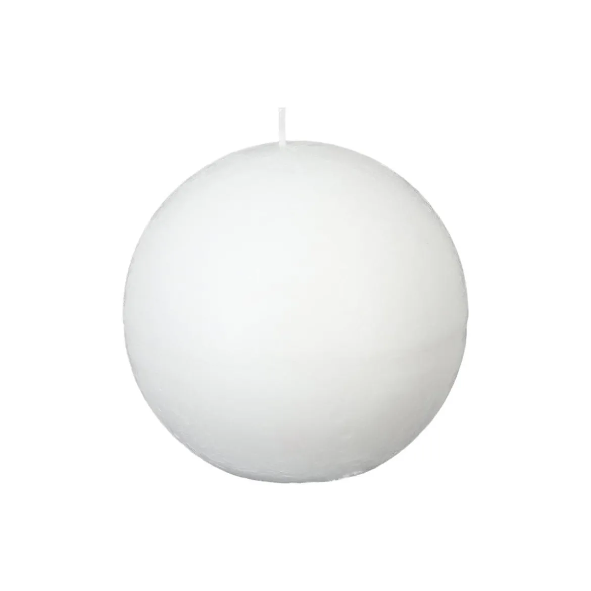BOUGIE BOULE RUSTIC BLANC D.10CM