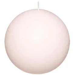 BOUGIE BOULE RUSTIC ROSE D.10CM