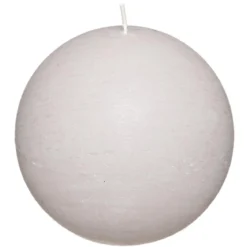 BOUGIE BOULE RUSTIC TAUPE D.10CM