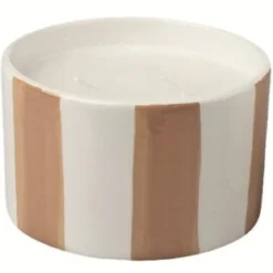 BOUGIE CERAMIQUE MARRON TAILLE 11X11X7CM