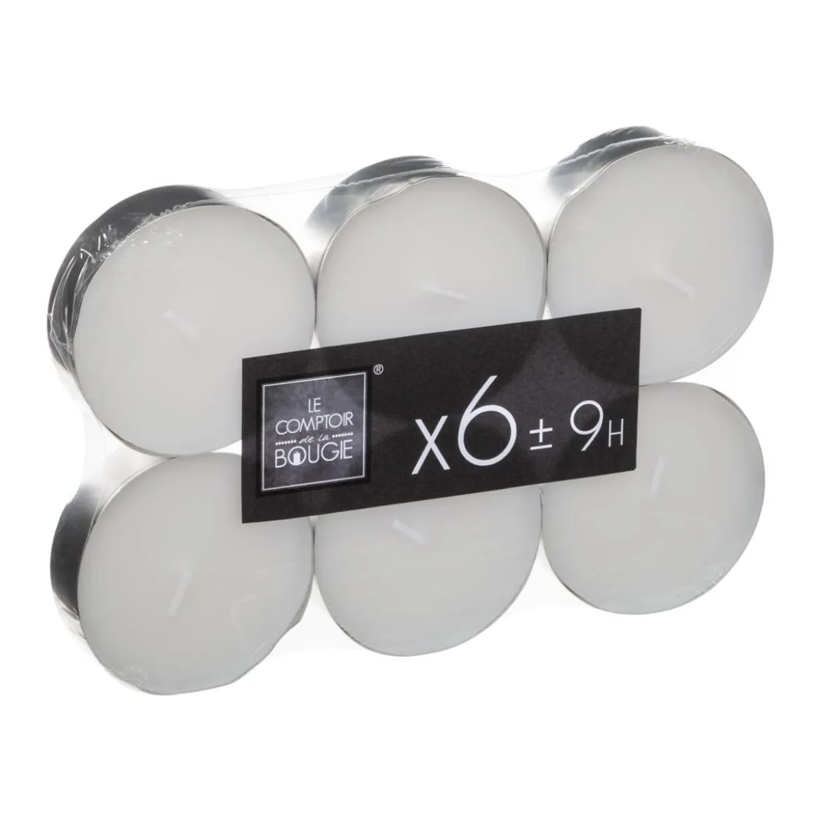 BOUGIE CHAUFFE PLAT BLANCHE X6 PIECES