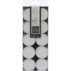 BOUGIE CHAUFFE PLAT PARFUMEE JASMIN X10 PIECES