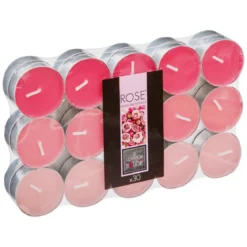 BOUGIE CHAUFFE PLAT PARFUMEE ROSE X30 PIECES
