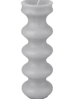 BOUGIE DECORATIVE BLANCHE PARAFFINE 5.8X17.5CM