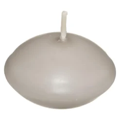 BOUGIE FLOTTANTE HUGO TAUPE D.4.5CM X6 PIECES