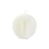 BOUGIE FORME VISAGE 9X2.5X9CM BLANC