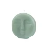 BOUGIE FORME VISAGE 9X2.5X9CM CELADON