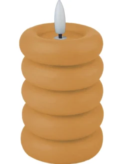 BOUGIE LED JAUNE 6X9.5CM