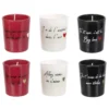 BOUGIE MOTS AMOUR X6 PIECES COFFRET