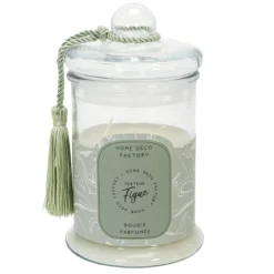 BOUGIE PARFUMEE BONBONNIERE VERTE H23.5CM