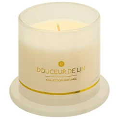 BOUGIE PARFUMEE ILAE LIN CLOCHE VERRE 240G