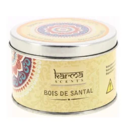 BOUGIE PARFUMEE KARMA POT METAL COUVERCLE 100G