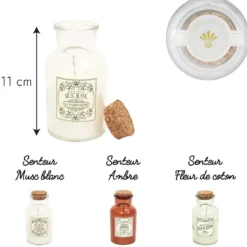 BOUGIE PARFUMEE MAISON TRADITION H.11CM