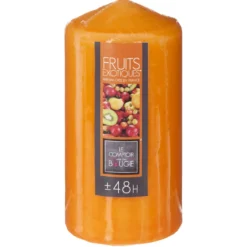 BOUGIE PARFUMEE RONDE 395G FRUIT EXOTIQUE 7X14CM