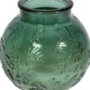 BOUGIE PARFUMEE TROPIQUE VERRE BOULE VERT DECORE D.10CM