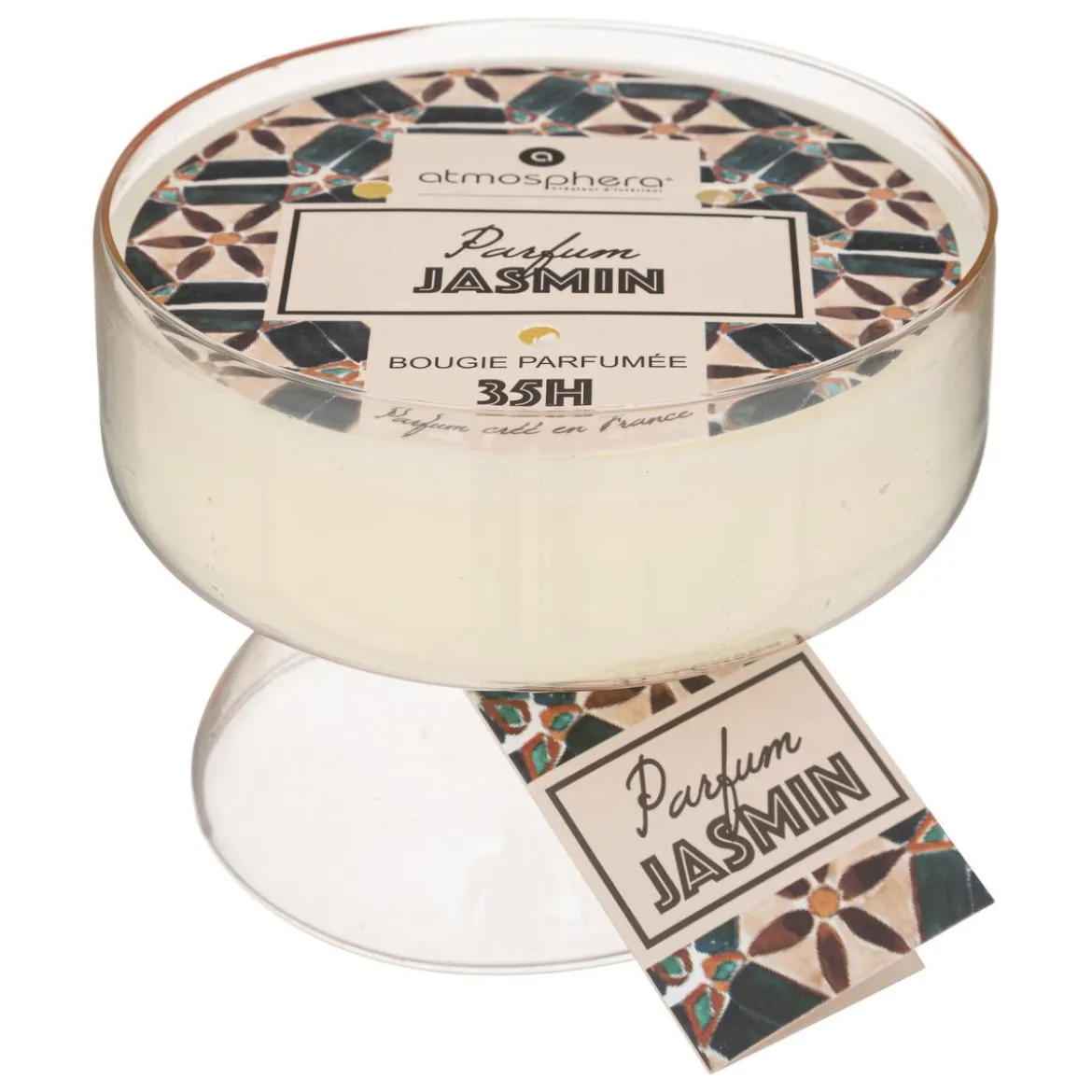BOUGIE PARFUMEE VERRE ALICANTE JASMIN 450G