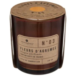 BOUGIE PARFUMEE VERRE ANTI ODEUR TABAC 130G