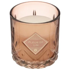 BOUGIE PARFUMEE VERRE COLLECTIONNEUR LIN 240G