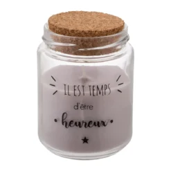 BOUGIE PARFUMEE VERRE ET LIEGE 130G