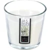 BOUGIE PARFUMEE VERRE EVASE 500G JASMIN