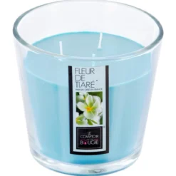 BOUGIE PARFUMEE VERRE FLEUR TIARE 500G