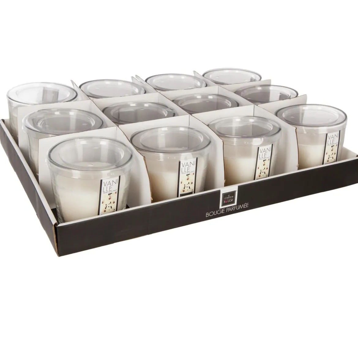 BOUGIE PARFUMEE VERRE NINA VANILLE 90G