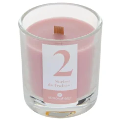 BOUGIE PARFUMEE VERRE NUMIA FRAISE 180G