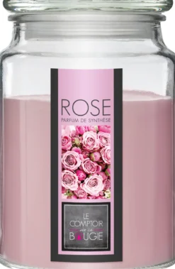 BOUGIE PARFUMEE VERRE ROSE NINA 510G