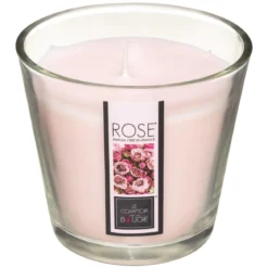 BOUGIE PARFUMEE VERRE ROSE NINA 190G