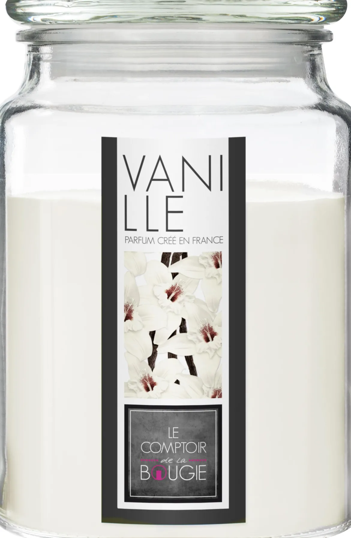 BOUGIE PARFUMEE VERRE VANILLE NINA 510G