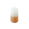 BOUGIE PILIER 5X8CM TIE DYE BLANC ET SEMOULE