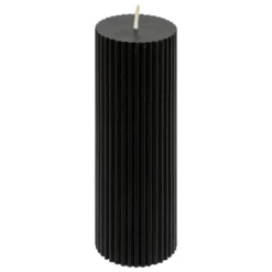 BOUGIE RONDE DEMI NOIR D.5X14CM