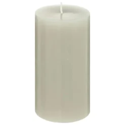 BOUGIE RONDE HUGO GRIS FONCE D.7X13CM