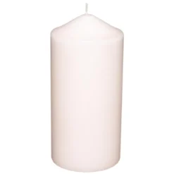BOUGIE RONDE HUGO ROSE 7X13CM