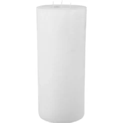BOUGIE RONDE OLIA BLANC D.14X32CM