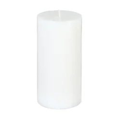 BOUGIE RONDE RUSTIC BLANC 7X14XM