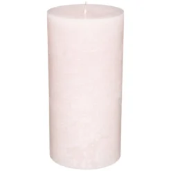 BOUGIE RONDE RUSTIC ROSE 6.8X14CM