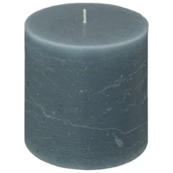 BOUGIE ROND OLIA BLEU ORAGE D.10X10CM