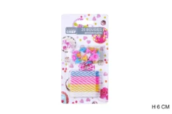 20 BOUGIES ET SUPPORTS 6CM