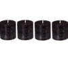 BOUGIE VOTIVE OLIA NOIR D.4.5CM X4 PIECES
