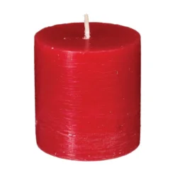 BOUGIE VOTIVE OLIA ROUGE D.4.5CM X4 PIECES