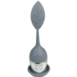 BOULE A THE ACIER INOXYDABLE FEUILLE SILICONE