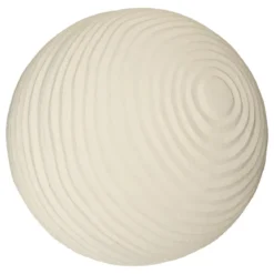 BOULE DECO EXTERIEUR BILI BLANC D.34CM