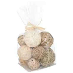BOULE DECO NATUREL ET TRESSE