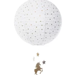 BOULE PAPIER D.35CM LICORNE