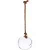 BOULE VERRE AVEC CORDE D.19X22CM