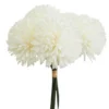 BOUQUET 5 ALLIUMS H33CM BLANC