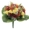 BOUQUET BOUTONS ROSES ET GYPSO H.37CM 2 COULEURS