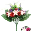 BOUQUET DE BOUTONS DE ROSES LYS ET LAVANDE