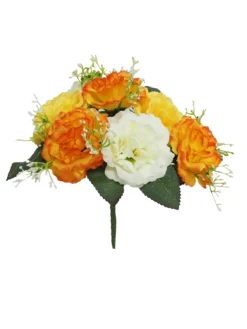 BOUQUET DE 7 OEILLETS H.25CM